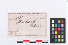 Etikett zu Keramikgefäß (NHMW-PRAE-002365)